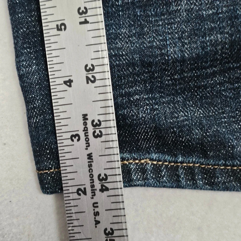 Levis 501 Mens Straight Leg Jeans Dark Wash Indigo Button Fly 36x34 Denim NWOT - Picture 5 of 11